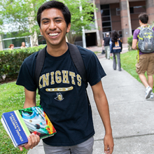 Student on UCF campus