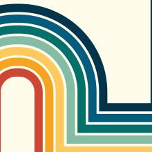lines of concentric circles overlapping