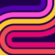 lines of concentric circles overlapping