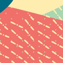 Illustration of colored dots and dashes