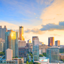 The skyline of Atlanta, GA