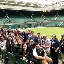ECU study abroad students visit Wimbledon
