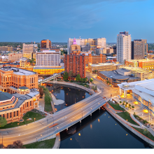 The skyline of Rochester, MN