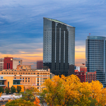The skyline of Grand Rapids, Michigan