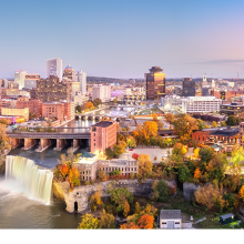The skyline of Rochester NY