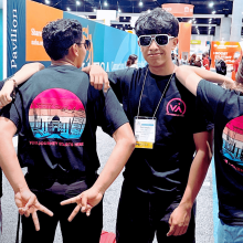 four students pose for the picture