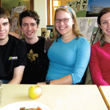 Goucher group of students