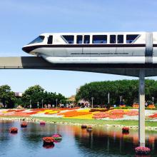 photo of the monorail in Disney World