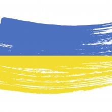 Abstract image of the Ukrainian flag 