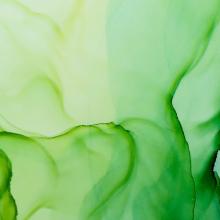 Abstract image of green watercolors