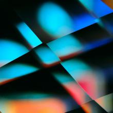 light refracting in multiple colors