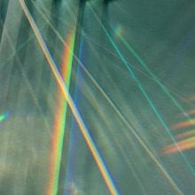 light refracting in multiple colors