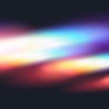 light refracting in multiple colors