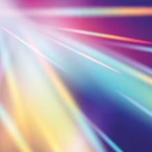 light refracting in multiple colors