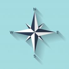 Illustration of a compass