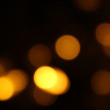 blurry lights against a black background