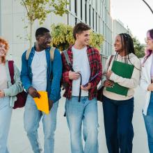 diverse group of young people