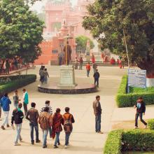 The campus of Bannares Hindu University in India