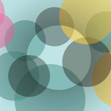 Colored circles overlapping