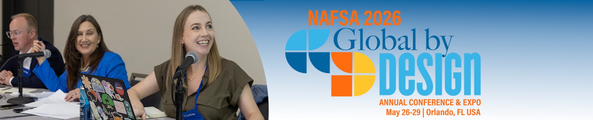 A panel of speakers presenting at NAFSA